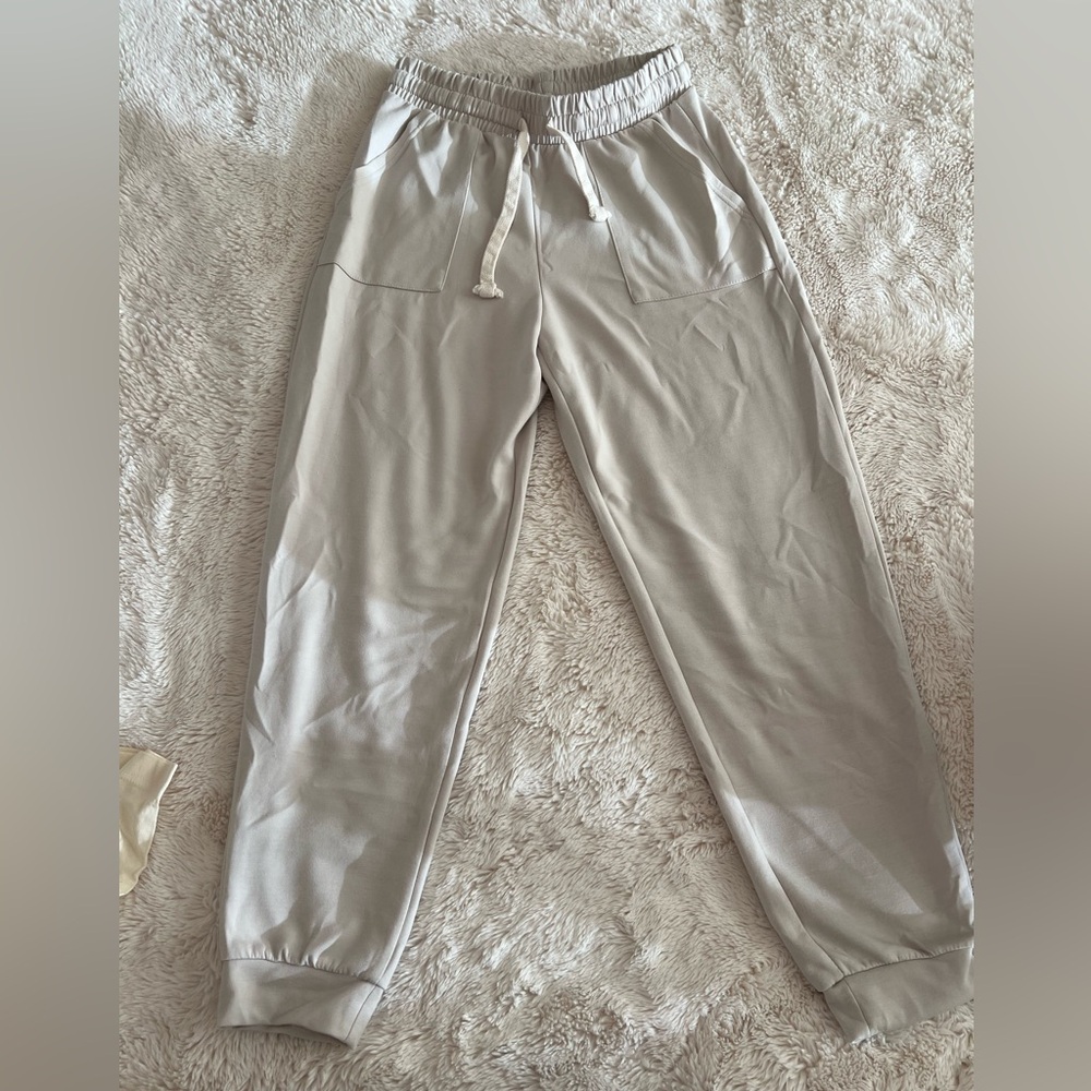 Cream Butter Soft Joggers